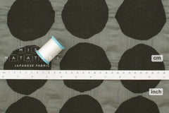 Japanese Fabric Spots Ripple Lawn - grey - 50cm