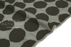 Japanese Fabric Spots Ripple Lawn - grey - 50cm