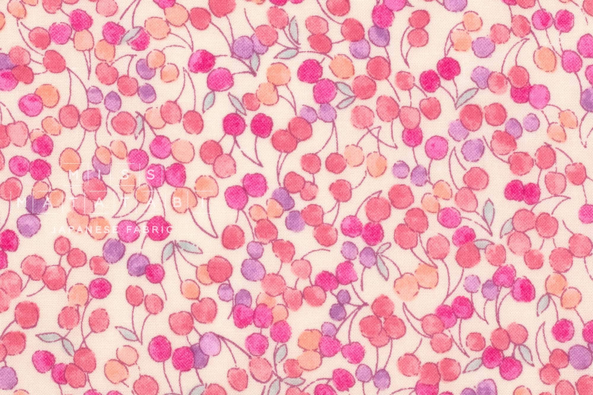 Japanese Fabric Tiny Cherry - C - 50cm
