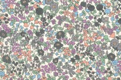 Japanese Fabric Violet's Floral - E - 50cm