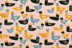 Japanese Fabric Look, a Bird! - C - 50cm