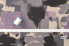 Japanese Fabric Contemporary Art Linen Blend - E - 50cm