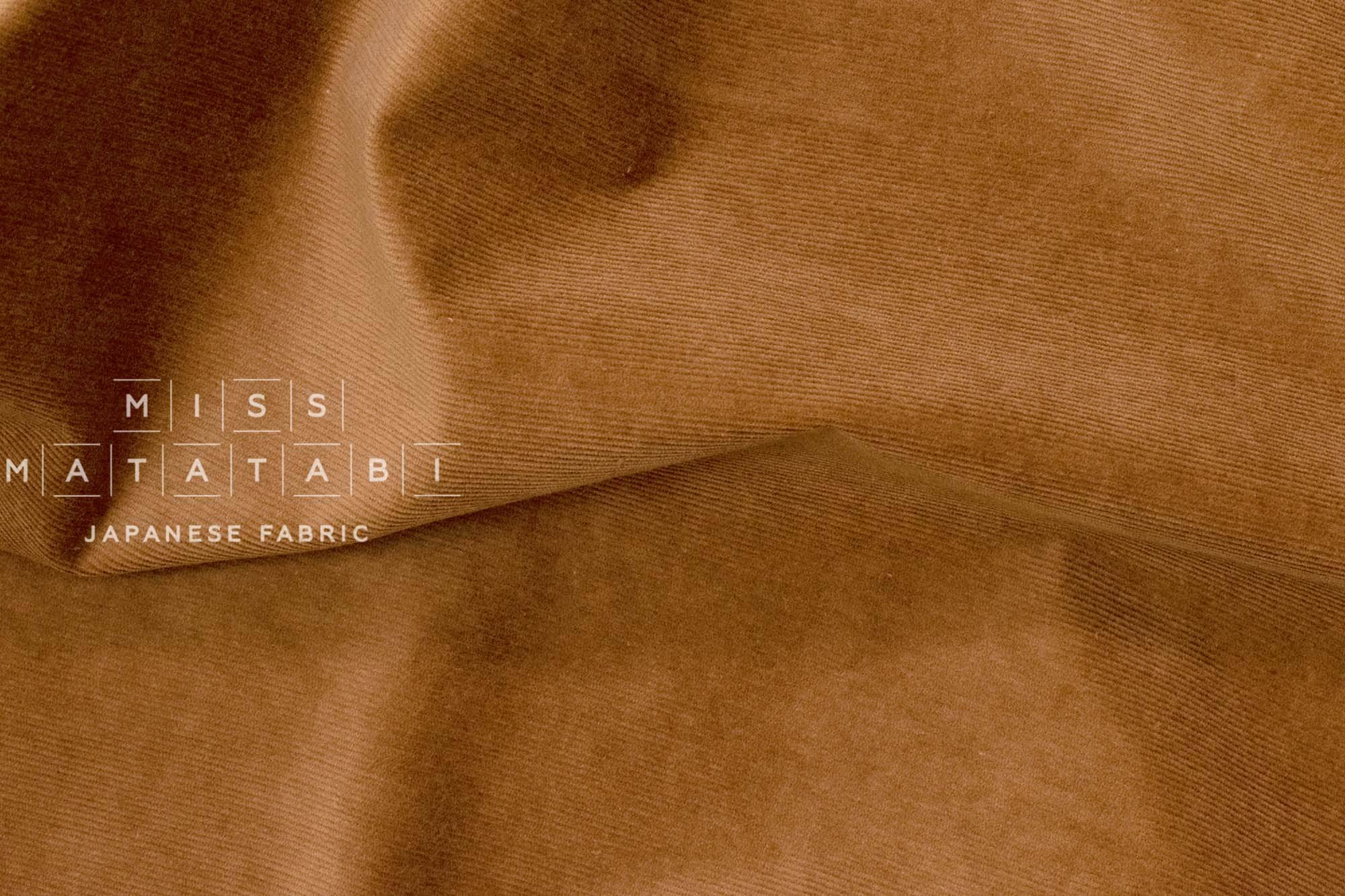 DEADSTOCK Japanese Fabric Corduroy - chestnut - 50cm