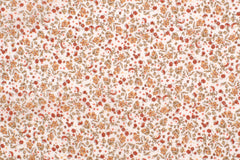DEADSTOCK Japanese Fabric Pretty Fall Floral - orange - 50cm