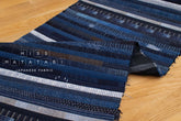 Shokunin Collection Kurume Kasuri Indigo Fabric - patchwork - 50cm