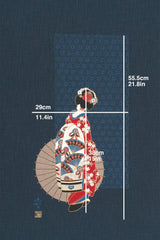 Shokunin Collection Hand-printed Japanese Fabric Panel Maiko II - 50cm