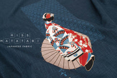 Shokunin Collection Hand-printed Japanese Fabric Panel Maiko II - 50cm