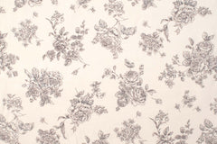DEADSTOCK Japanese Fabric Rosie's Floral - off white - 50cm