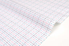 DEADSTOCK Japanese Fabric Dobby Check - pink - 50cm