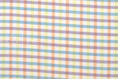 DEADSTOCK Japanese Fabric Dobby Gingham Pastel - 50cm