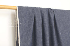 Japanese Fabric Shokunin Collection Yarn-Dyed Slub Denim - blue - 50cm