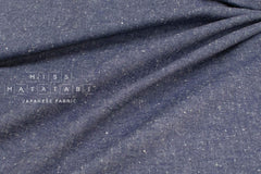 Japanese Fabric Shokunin Collection Yarn-Dyed Slub Denim - blue - 50cm