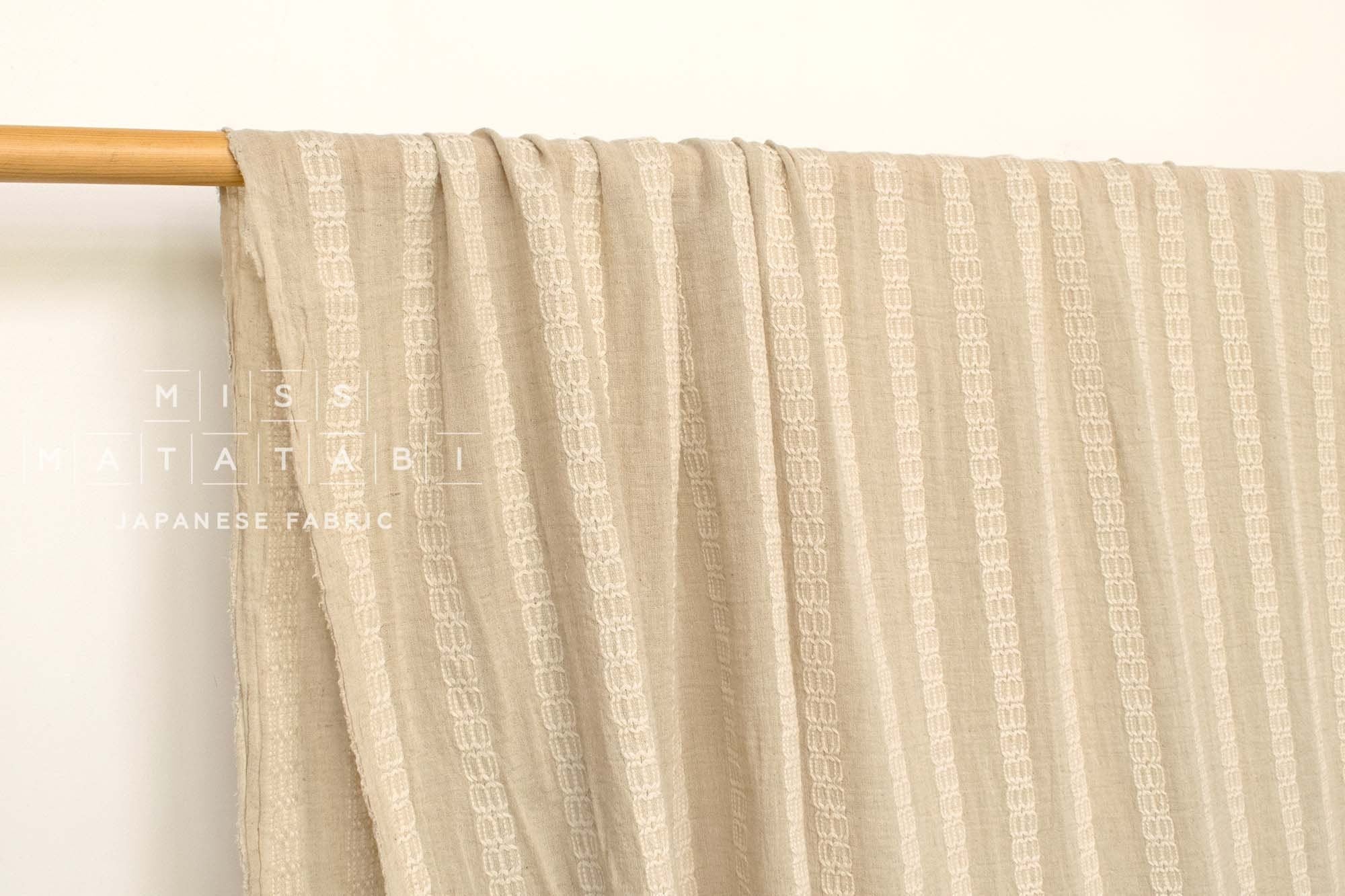 Japanese Fabric Shokunin Collection Azumadaki 122 - natural - 50cm