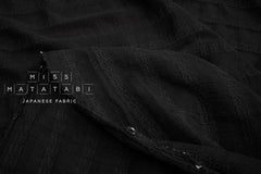 Japanese Fabric Shokunin Collection Azumadaki 122 - black - 50cm