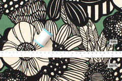 Japanese Fabric Corduroy Wild Floral - B - 50cm