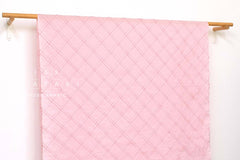 DEADSTOCK Japanese Fabric Pintuck Cotton - pink - 50cm