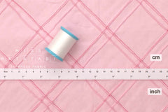 DEADSTOCK Japanese Fabric Pintuck Cotton - pink - 50cm