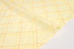 DEADSTOCK Japanese Fabric Pintuck Cotton - yellow - 50cm