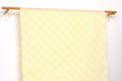 DEADSTOCK Japanese Fabric Pintuck Cotton - yellow - 50cm