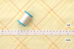 DEADSTOCK Japanese Fabric Pintuck Cotton - yellow - 50cm