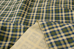 DEADSTOCK Japanese Fabric Corduroy - check - 50cm