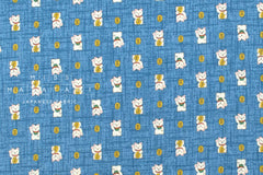 Japanese Fabric Traditional Series Maneki Neko - D - 50cm