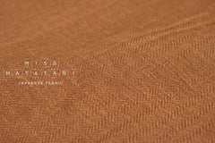 DEADSTOCK Japanese Fabric Washed Herringbone Linen Voile - B - 50cm