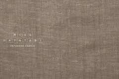 DEADSTOCK Japanese Fabric Washed Herringbone Linen Voile - C - 50cm