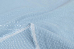 DEADSTOCK Japanese Fabric Shokunin Collection Yarn Dyed Little Sashiko Stitches - light blue - 50cm