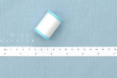 DEADSTOCK Japanese Fabric Shokunin Collection Yarn Dyed Little Sashiko Stitches - light blue - 50cm