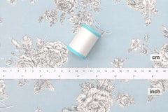 DEADSTOCK Japanese Fabric Rosie's Floral - blue - 50cm