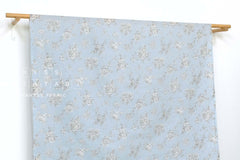DEADSTOCK Japanese Fabric Rosie's Floral - blue - 50cm