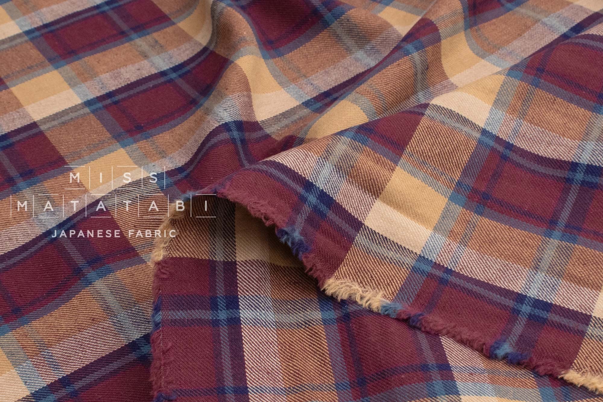 DEADSTOCK Japanese Fabric Autumn Brushed Cotton - 50cm