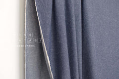 Japanese Fabric Shokunin Collection Yarn-Dyed Slub Denim - blue - 50cm