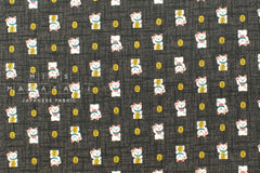 Japanese Fabric Traditional Series Maneki Neko - A - 50cm