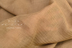 DEADSTOCK Japanese Fabric Washed Herringbone Linen Voile - A - 50cm