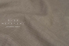 DEADSTOCK Japanese Fabric Washed Herringbone Linen Voile - C - 50cm