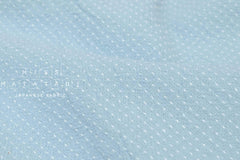 DEADSTOCK Japanese Fabric Shokunin Collection Yarn Dyed Little Sashiko Stitches - light blue - 50cm