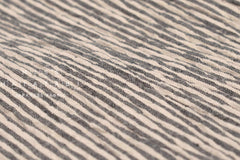 DEADSTOCK Shokunin Collection Yarn-Dyed Tiny Stripes - cream and black