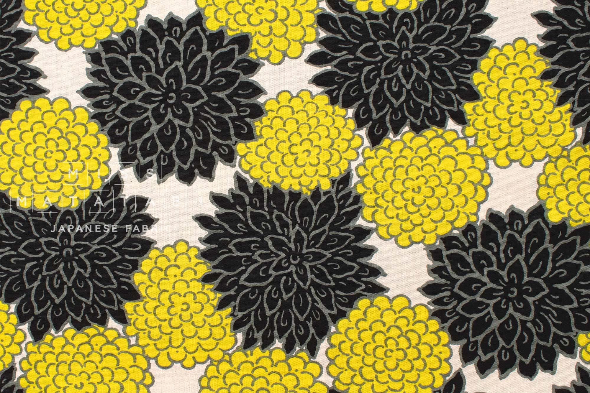 Japanese Fabric Retro Kiku - A - 50cm
