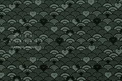 Japanese Fabric Cats in the Sea - grey, black - 50cm