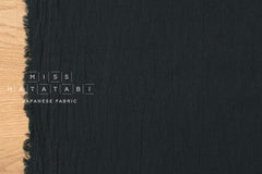 DEADSTOCK Japanese Fabric Shokunin Collection Azumadaki - black - 50cm