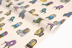 Japanese Fabric All the Chairs - A - 50cm