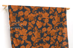 Japanese Fabric Henrietta - orange, navy - 50cm