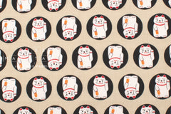 Japanese Fabric Maneki Neko - A - 50cm