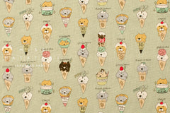 Japanese Fabric Icecream Cats - D - 50cm