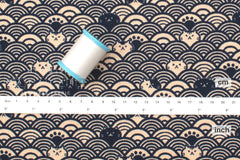 Japanese Fabric Cats in the Sea - C - 50cm