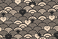 Japanese Fabric Cats in the Sea - D - 50cm