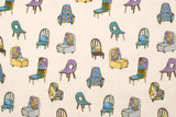 Japanese Fabric All the Chairs - A - 50cm