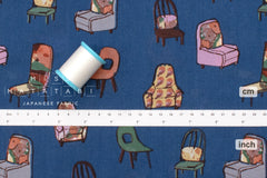 Japanese Fabric All the Chairs - E - 50cm
